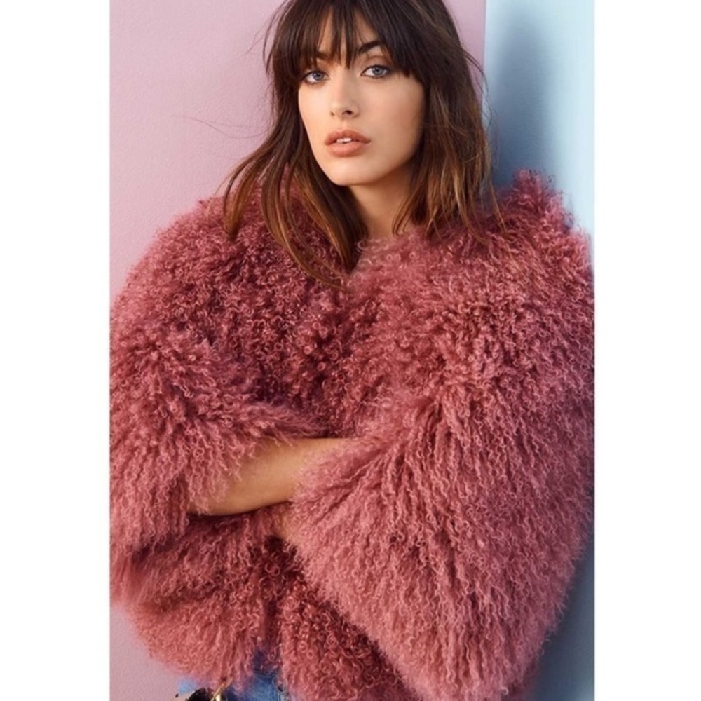Rebecca Minkoff Lucy Mongolian Lamb Jacket